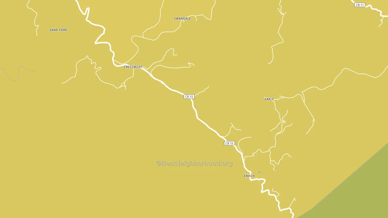 Cressmont, WV block-group voter-turnout map