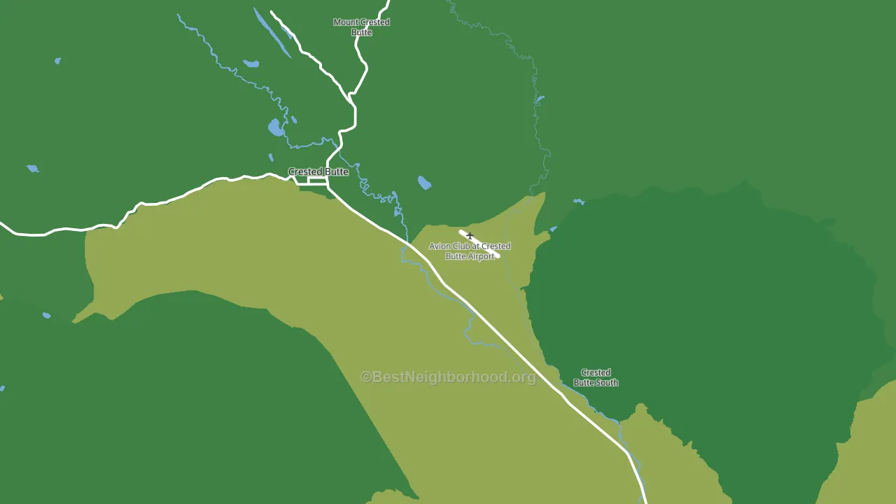 Crested Butte, CO block-group voter-turnout map