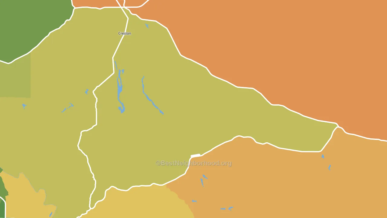 Creston, CA block-group voter-turnout map