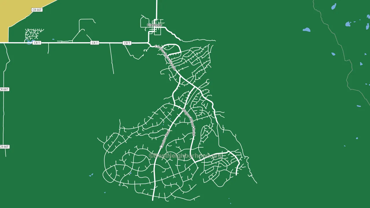 Crestone, CO block-group voter-turnout map