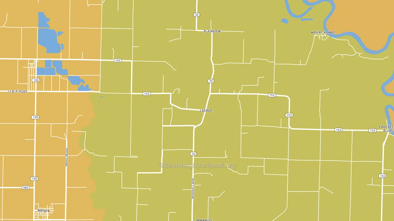 Crocketts Bluff, AR block-group voter-turnout map