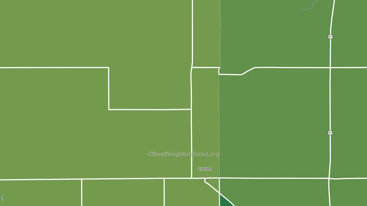 Crofton, NE block-group voter-turnout map