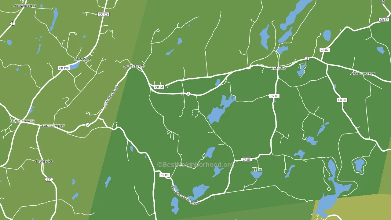 Cropseyville, NY block-group voter-turnout map