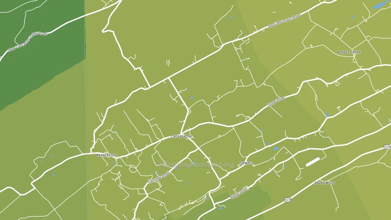 Crossgrove, PA block-group voter-turnout map