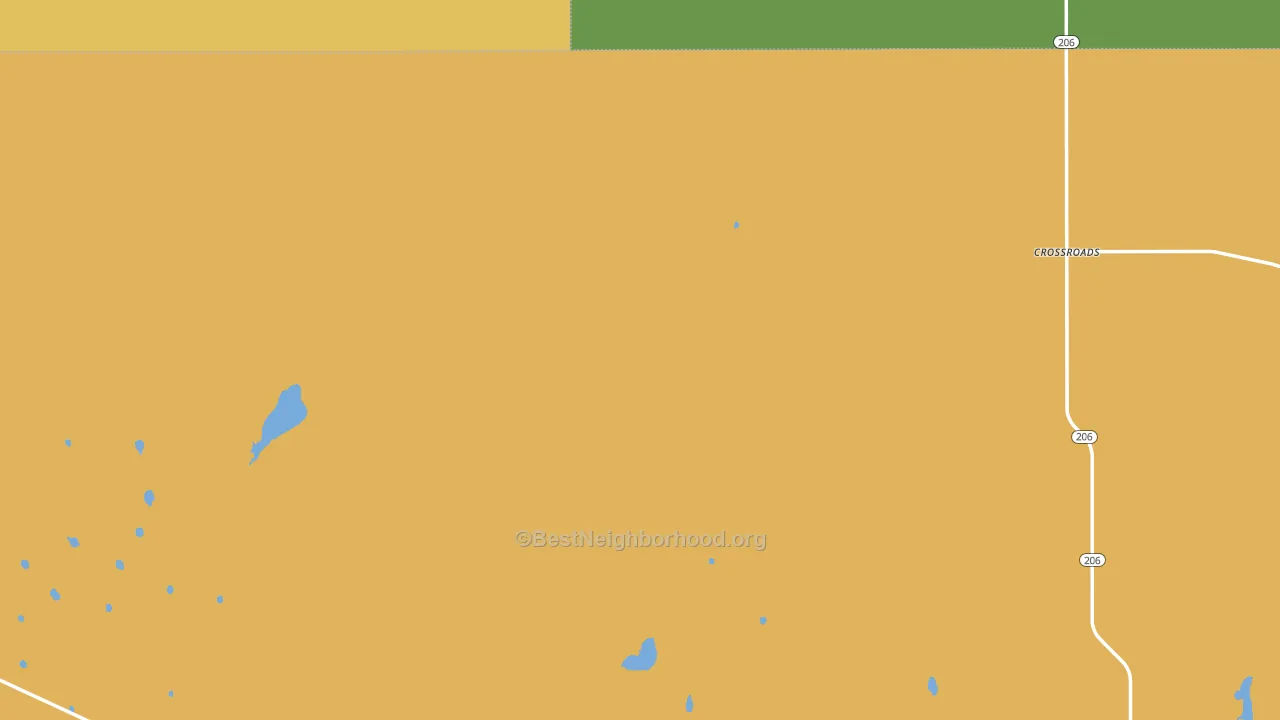 Crossroads, NM block-group voter-turnout map