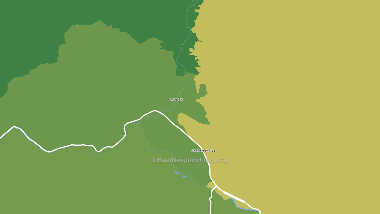 Crouch, ID block-group voter-turnout map