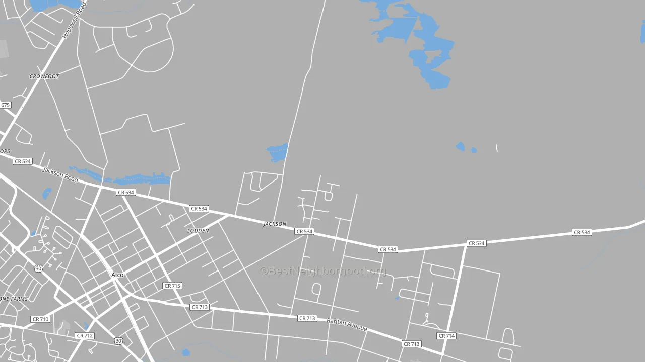 Crowfoot, NJ block-group voter-turnout map