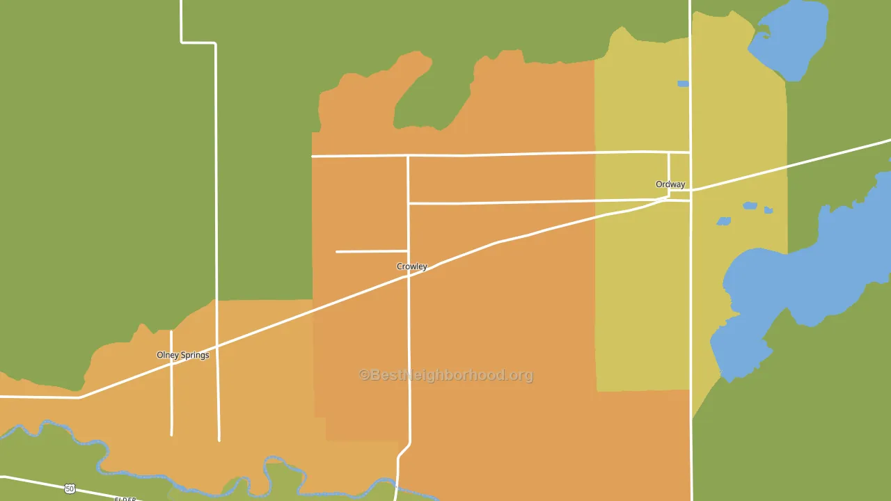 Crowley, CO block-group voter-turnout map