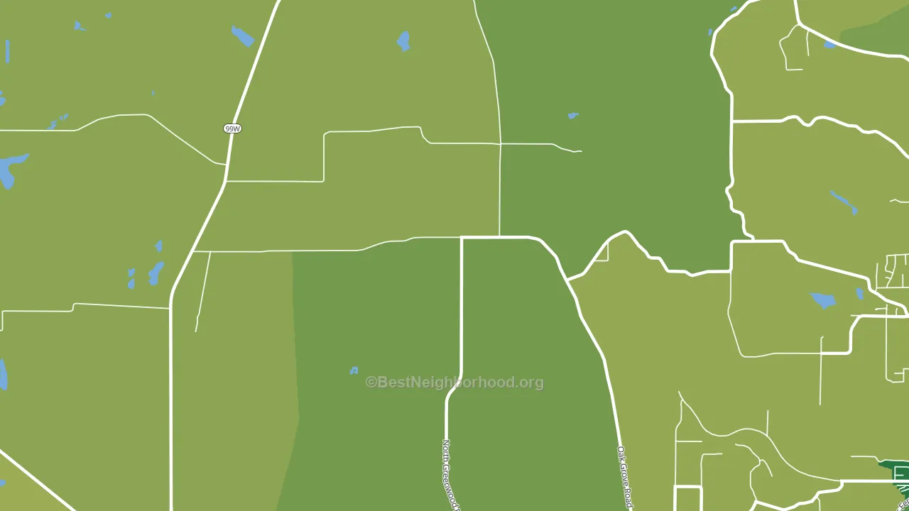 Crowley, OR block-group voter-turnout map