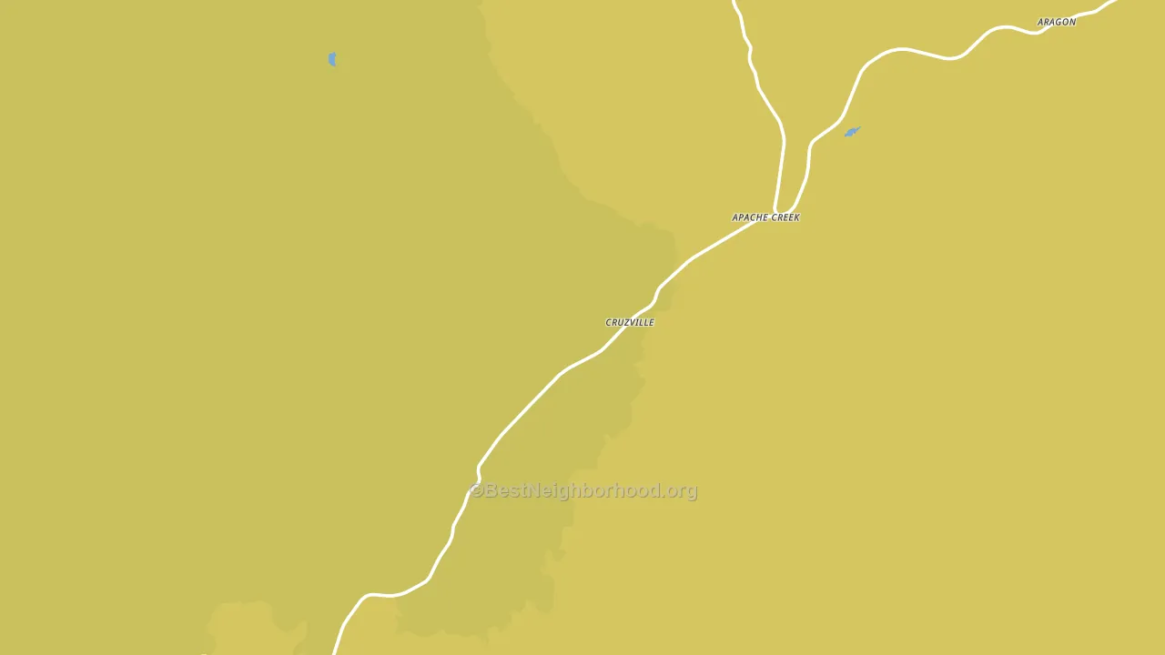 Cruzville, NM block-group voter-turnout map