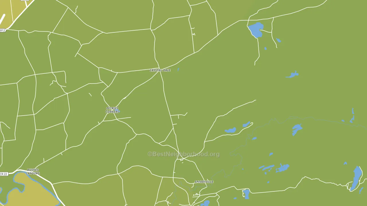 Crystal Dale, NY block-group voter-turnout map