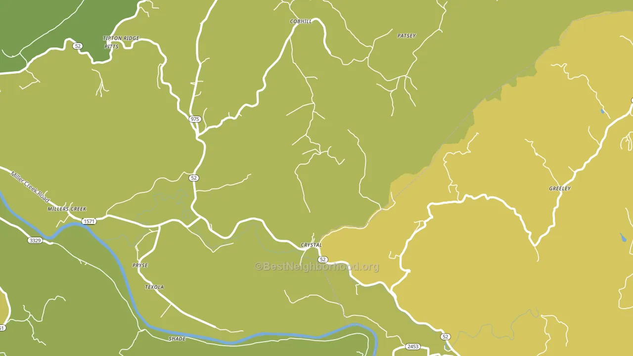Crystal, KY block-group voter-turnout map