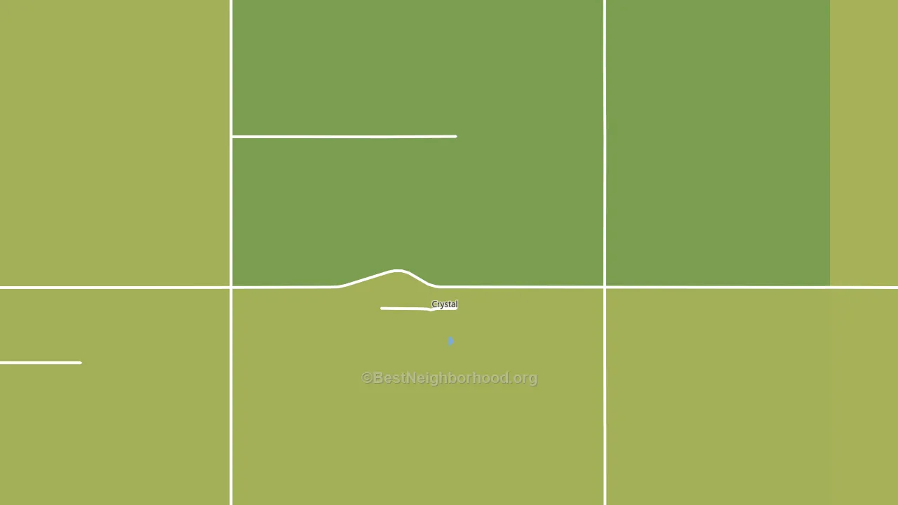 Crystal, ND block-group voter-turnout map