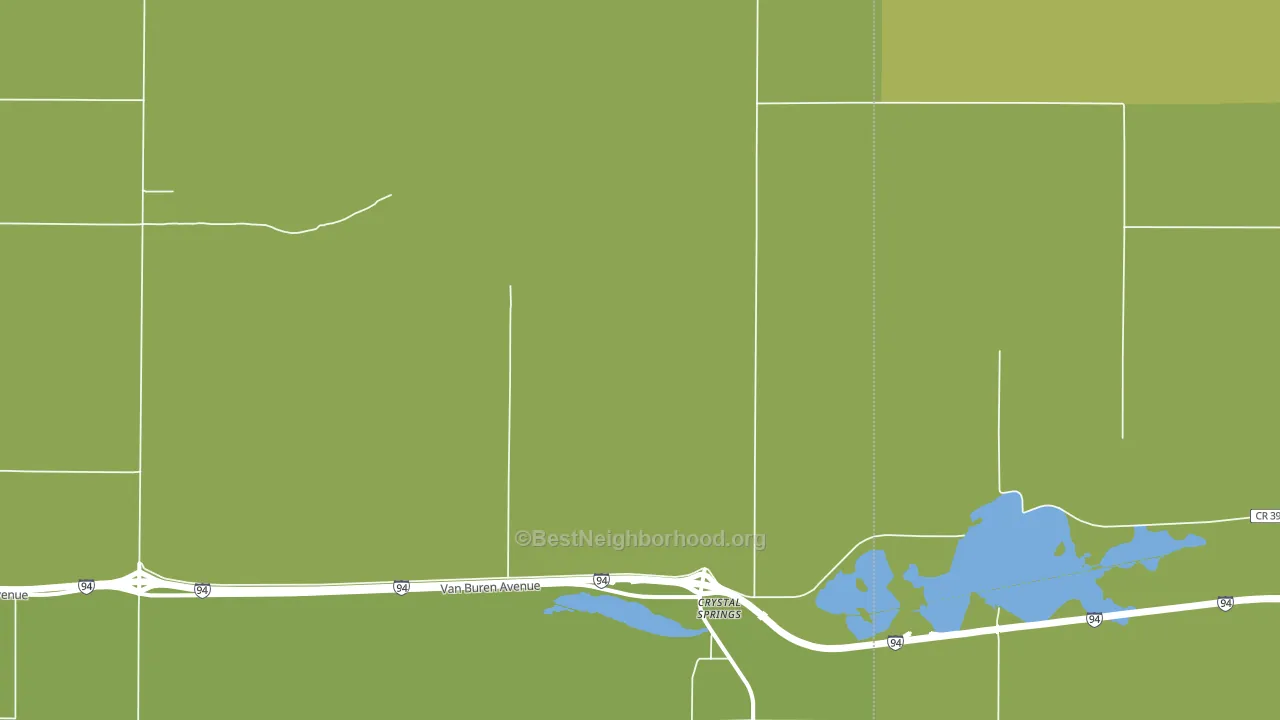 Crystal Springs, ND block-group voter-turnout map