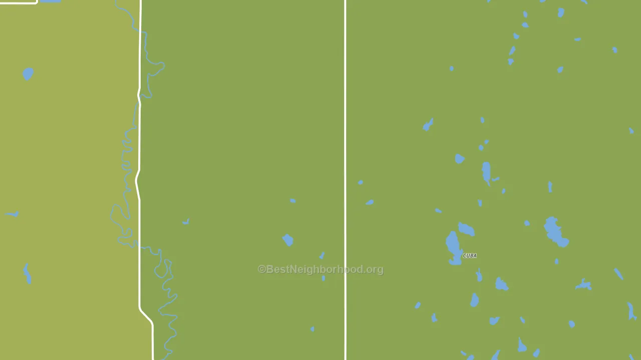 Cuba, ND block-group voter-turnout map