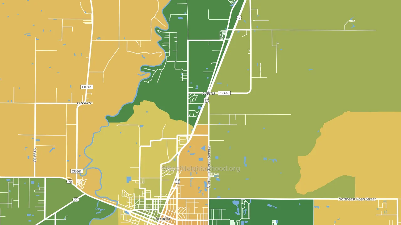 Cubitis, FL block-group voter-turnout map