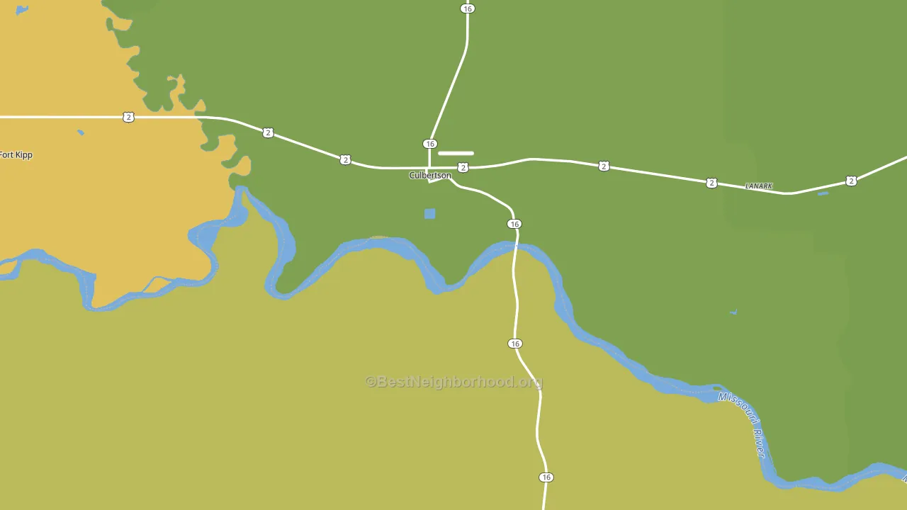 Culbertson, MT block-group voter-turnout map