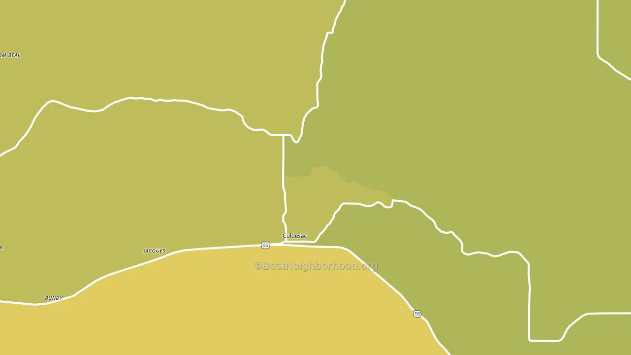 Culdesac, ID block-group voter-turnout map