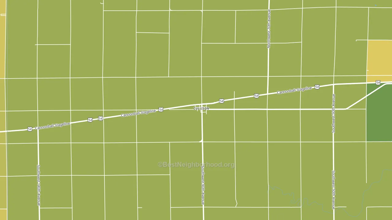 Cullison, KS block-group voter-turnout map