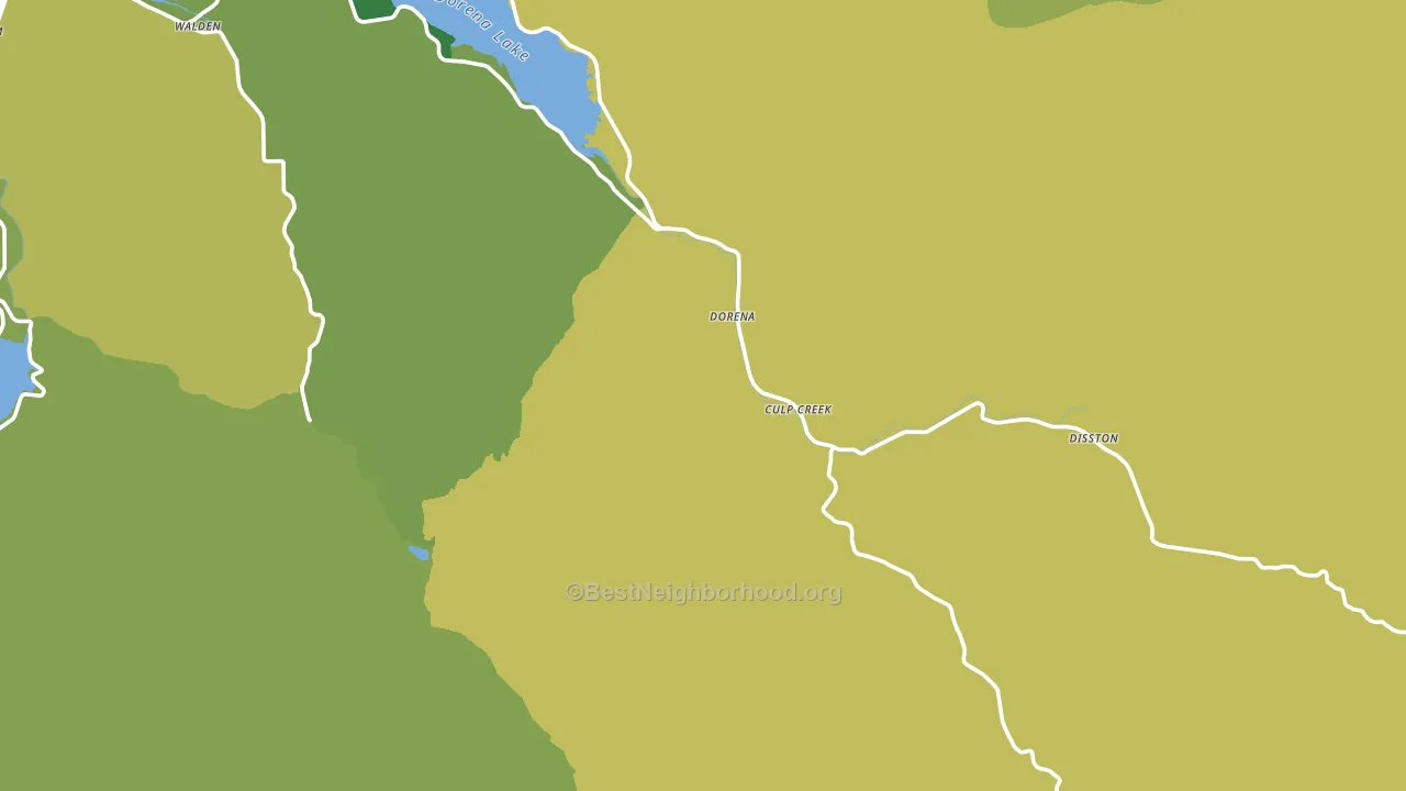 Culp Creek, OR block-group voter-turnout map