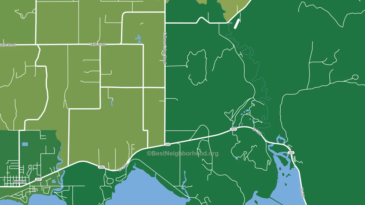 Culver, ID block-group voter-turnout map