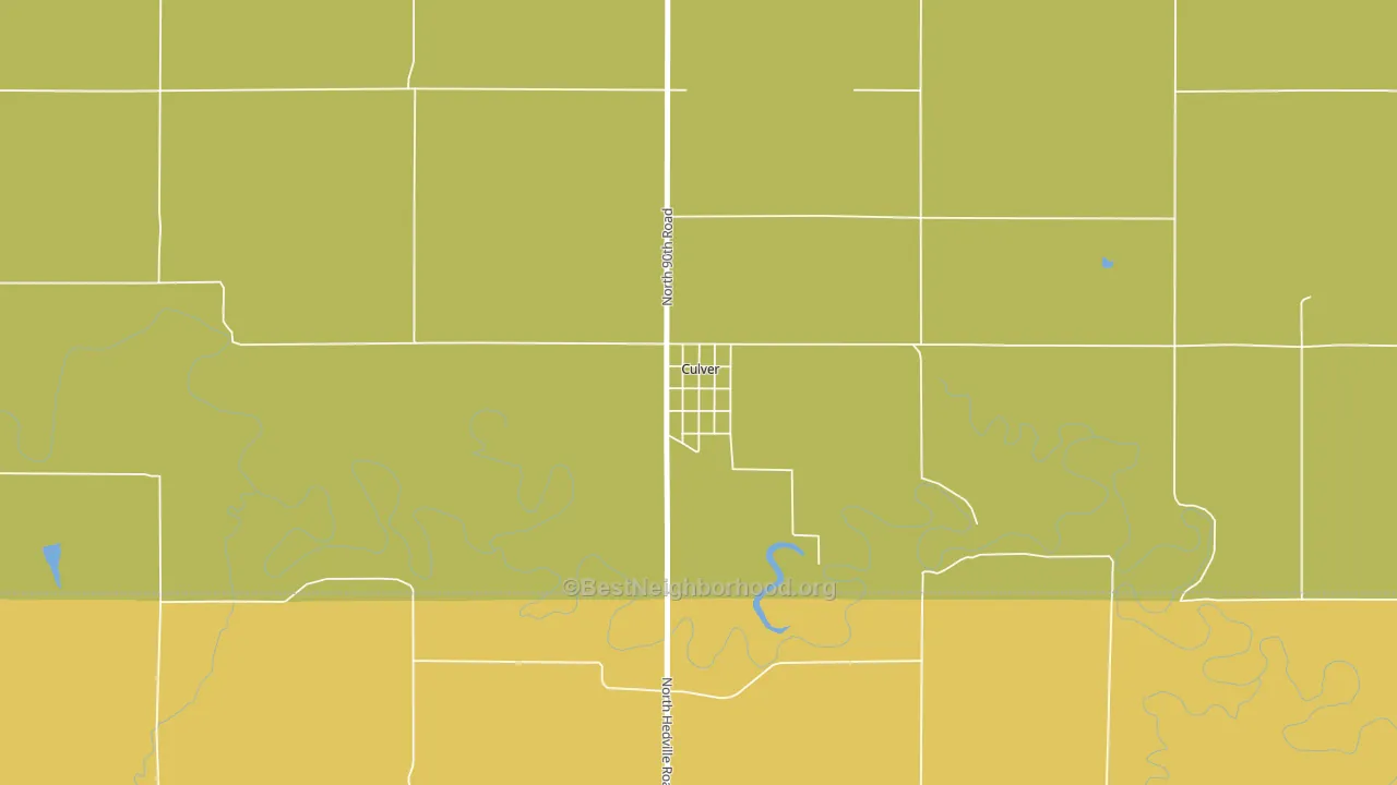 Culver, KS block-group voter-turnout map