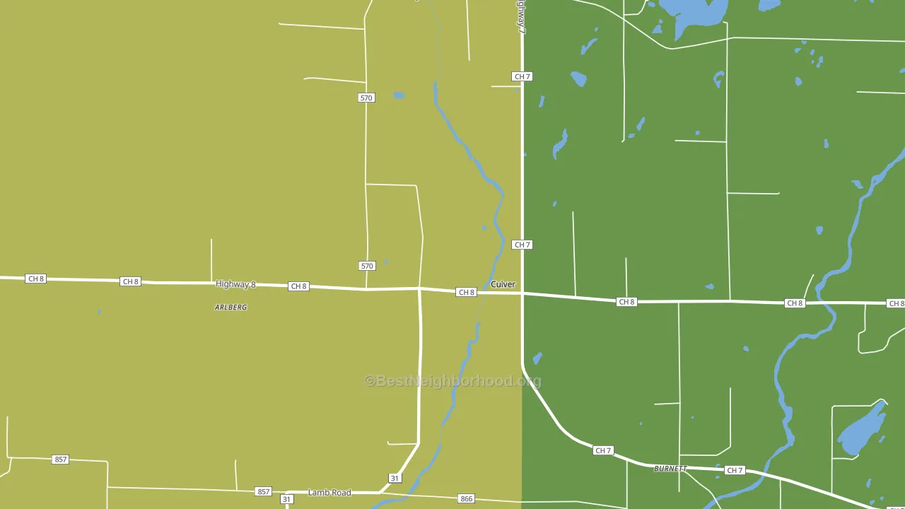 Culver, MN block-group voter-turnout map