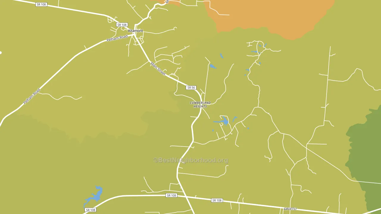 Cumberland Heights, TN block-group voter-turnout map