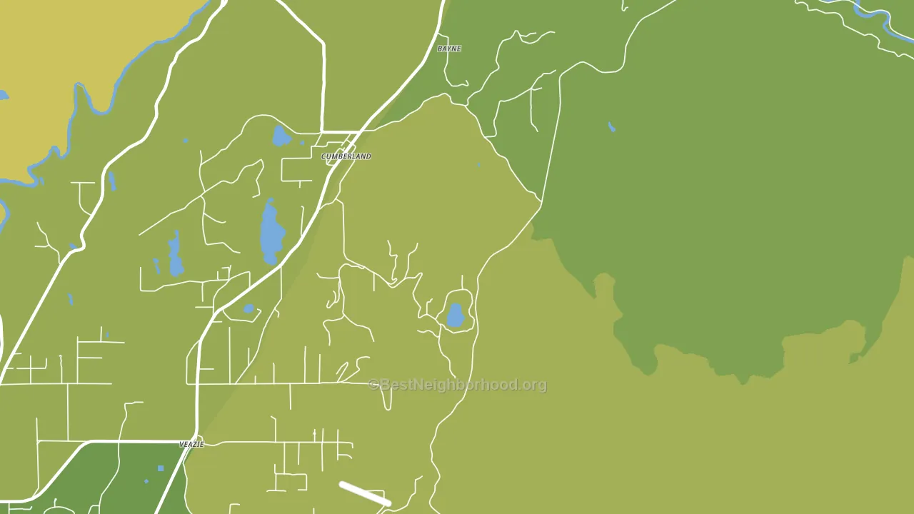 Cumberland, WA block-group voter-turnout map