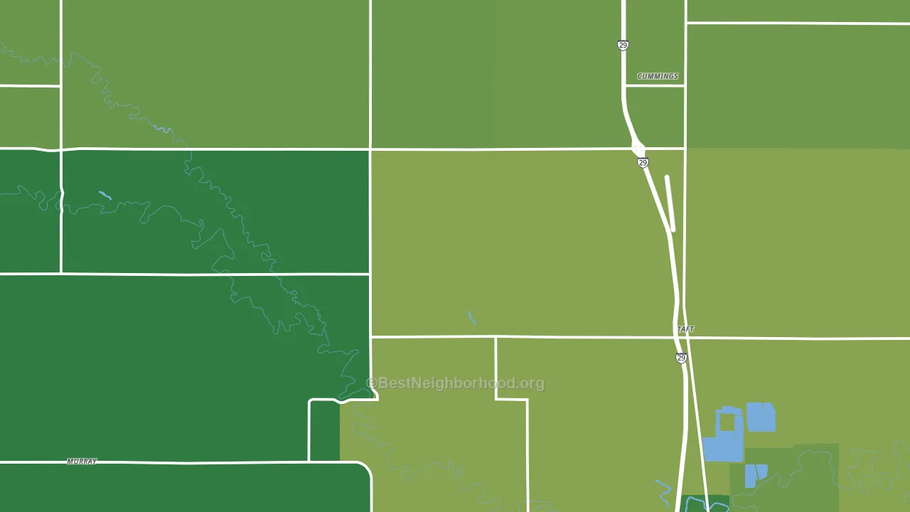 Cummings, ND block-group voter-turnout map