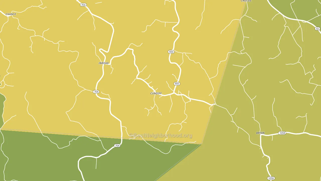 Cundiff, KY block-group voter-turnout map