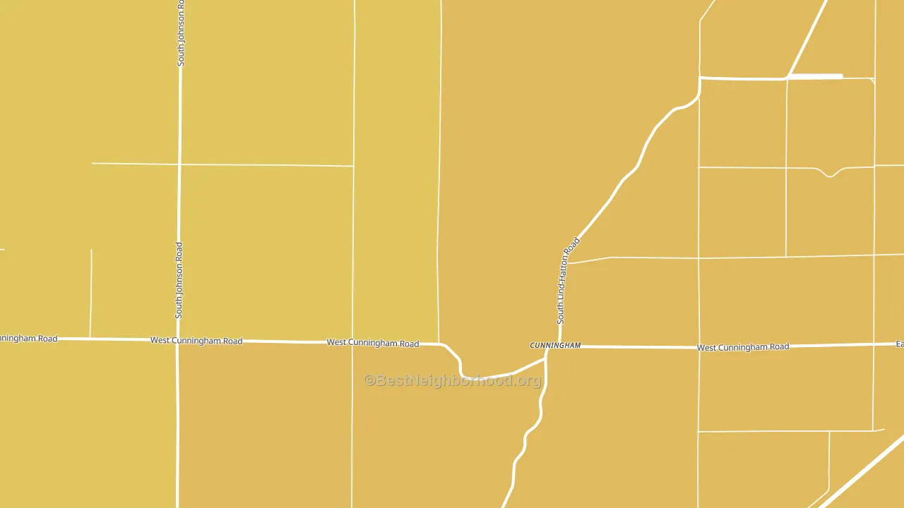 Cunningham, WA block-group voter-turnout map