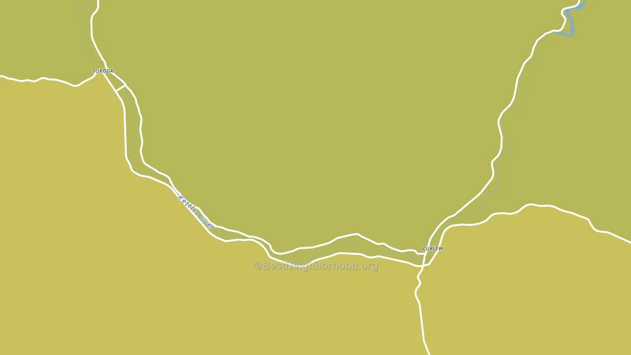 Curlew, WA block-group voter-turnout map