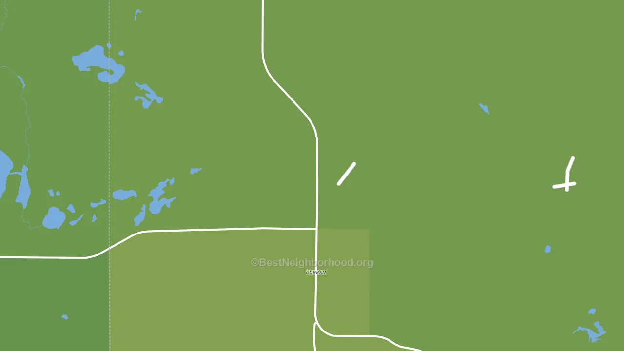 Curran, MI block-group voter-turnout map