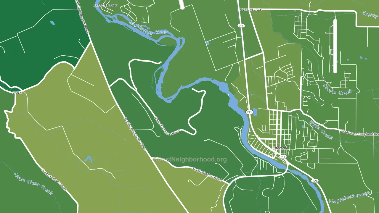 Currinsville, OR block-group voter-turnout map