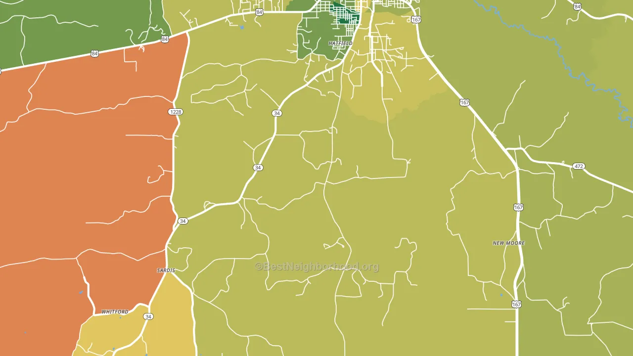Curry, LA block-group voter-turnout map