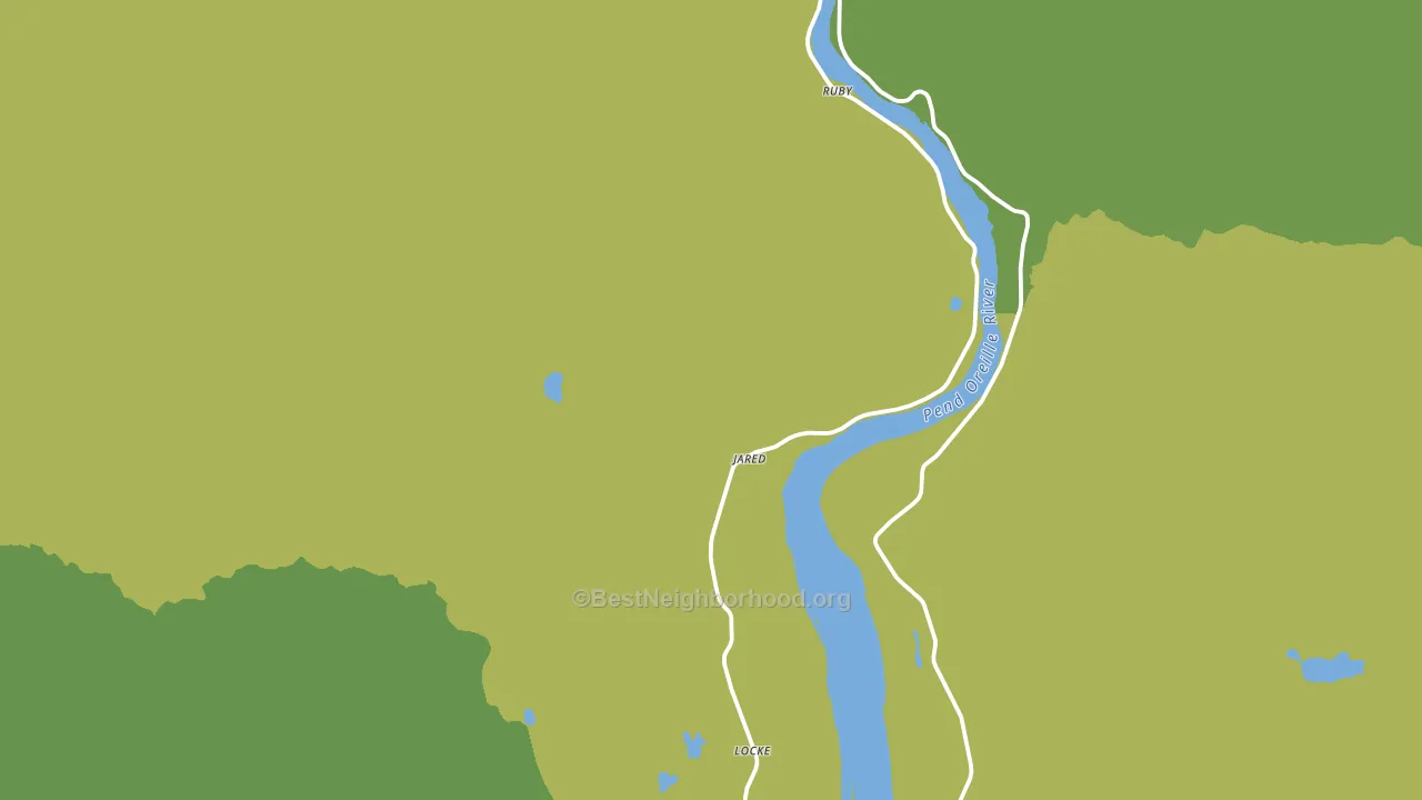 Cusick, WA block-group voter-turnout map