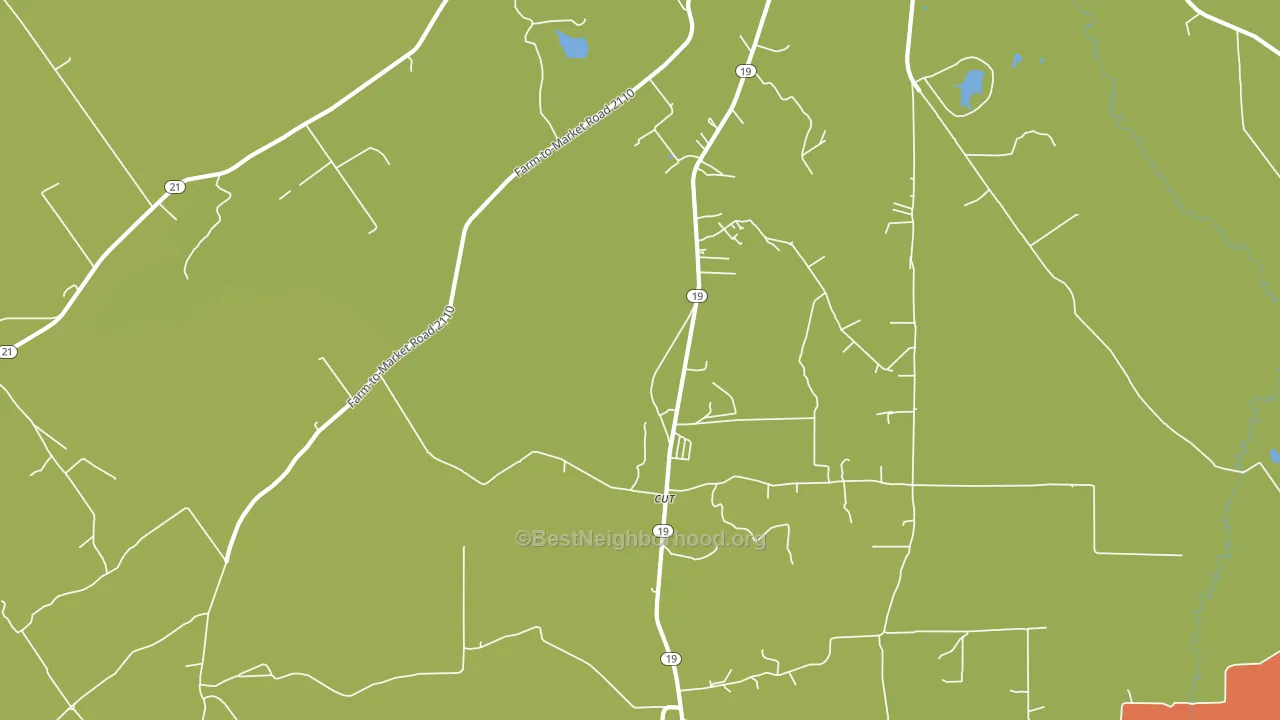 Cut, TX block-group voter-turnout map