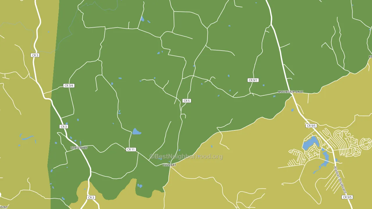 Cuzzart, WV block-group voter-turnout map