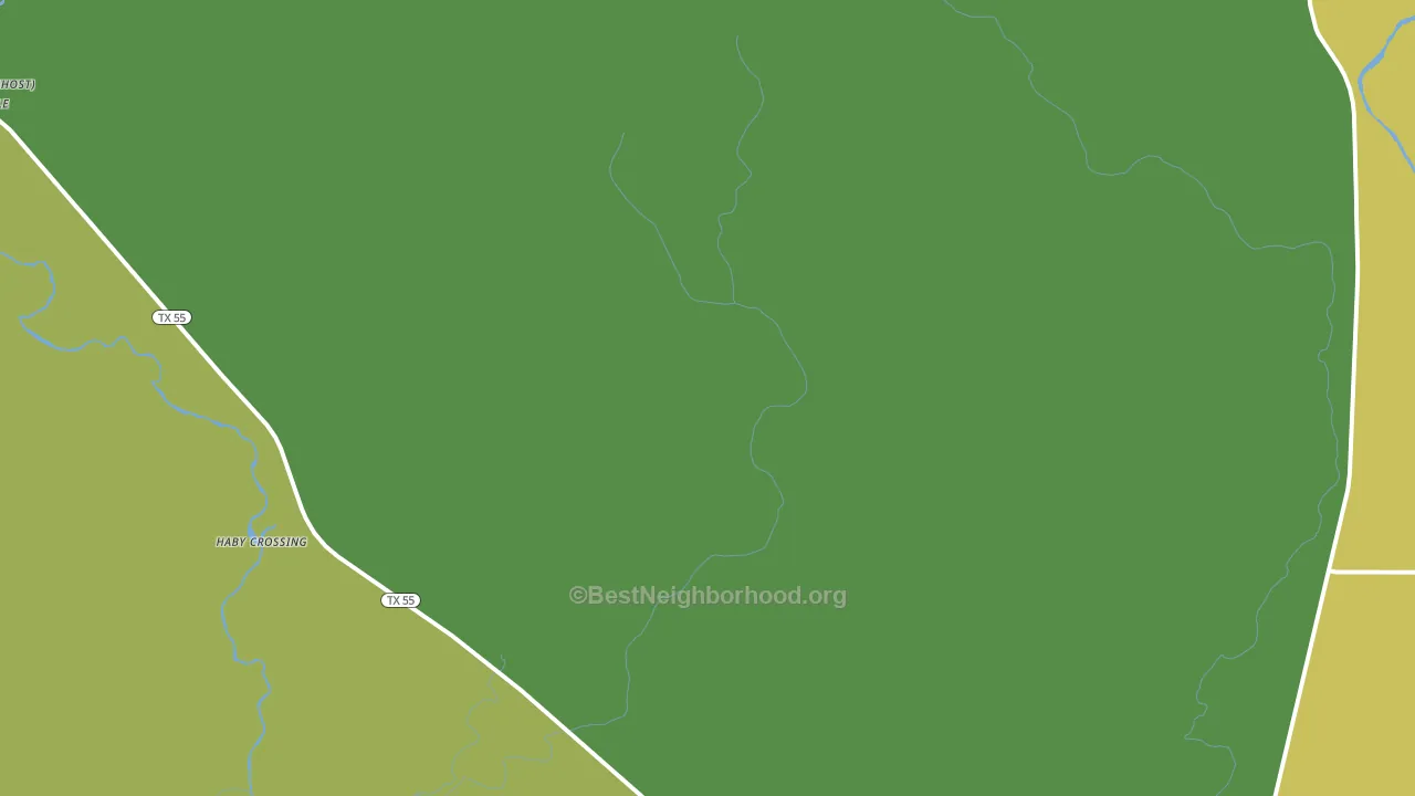 Dabney, TX block-group voter-turnout map