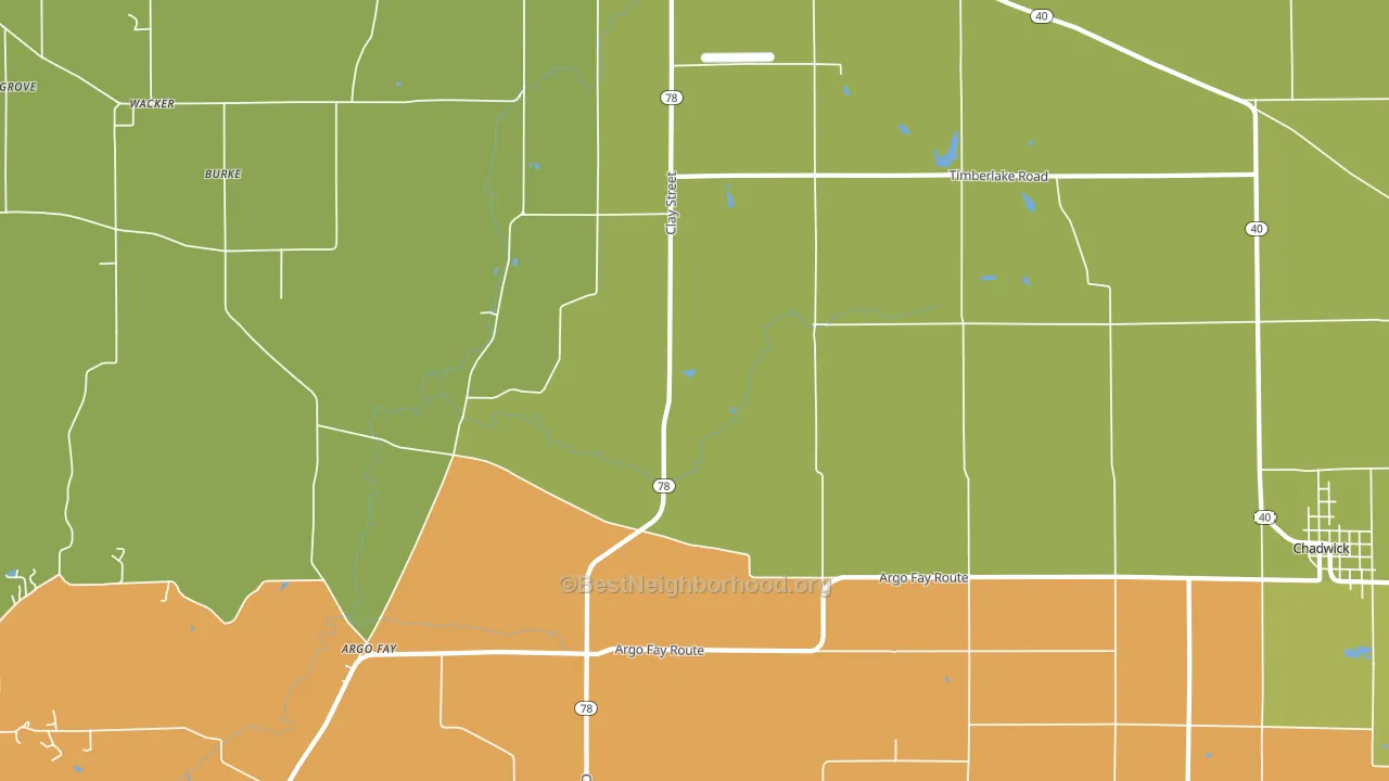 Daggett, IL block-group voter-turnout map