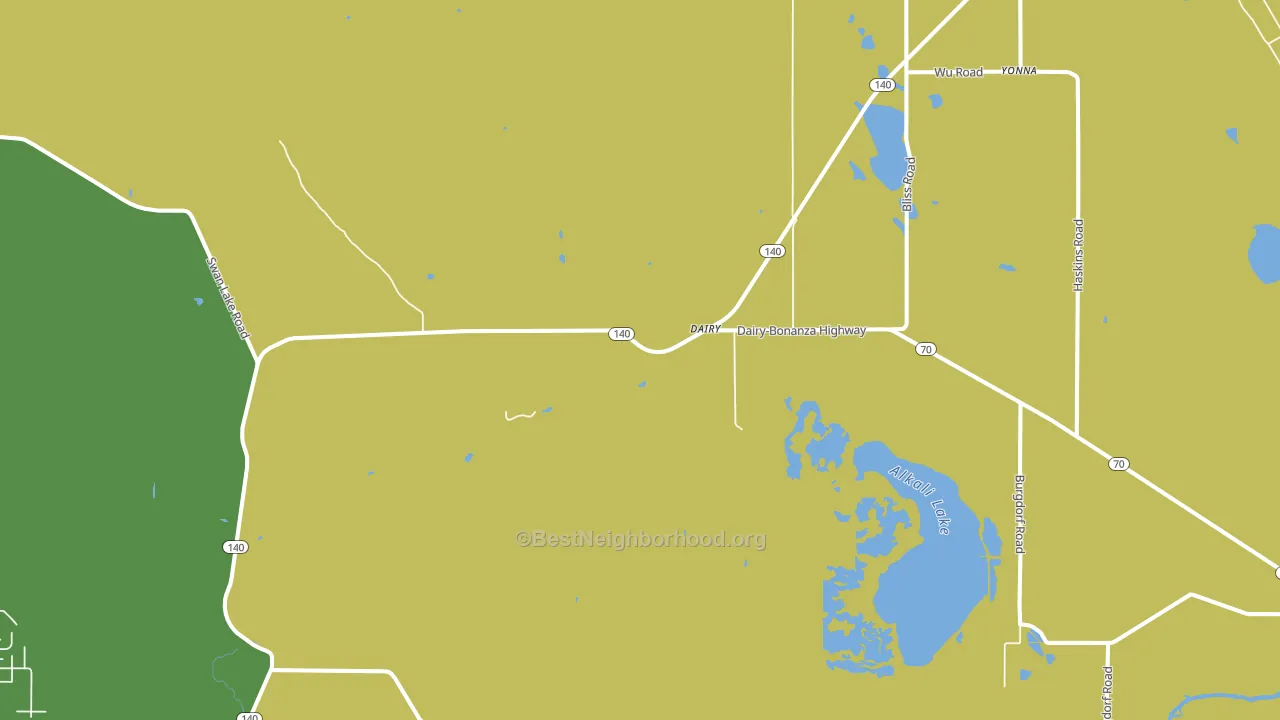Dairy, OR block-group voter-turnout map