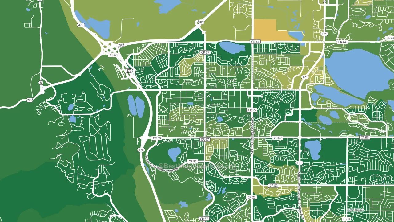 Dakota Ridge, CO block-group voter-turnout map