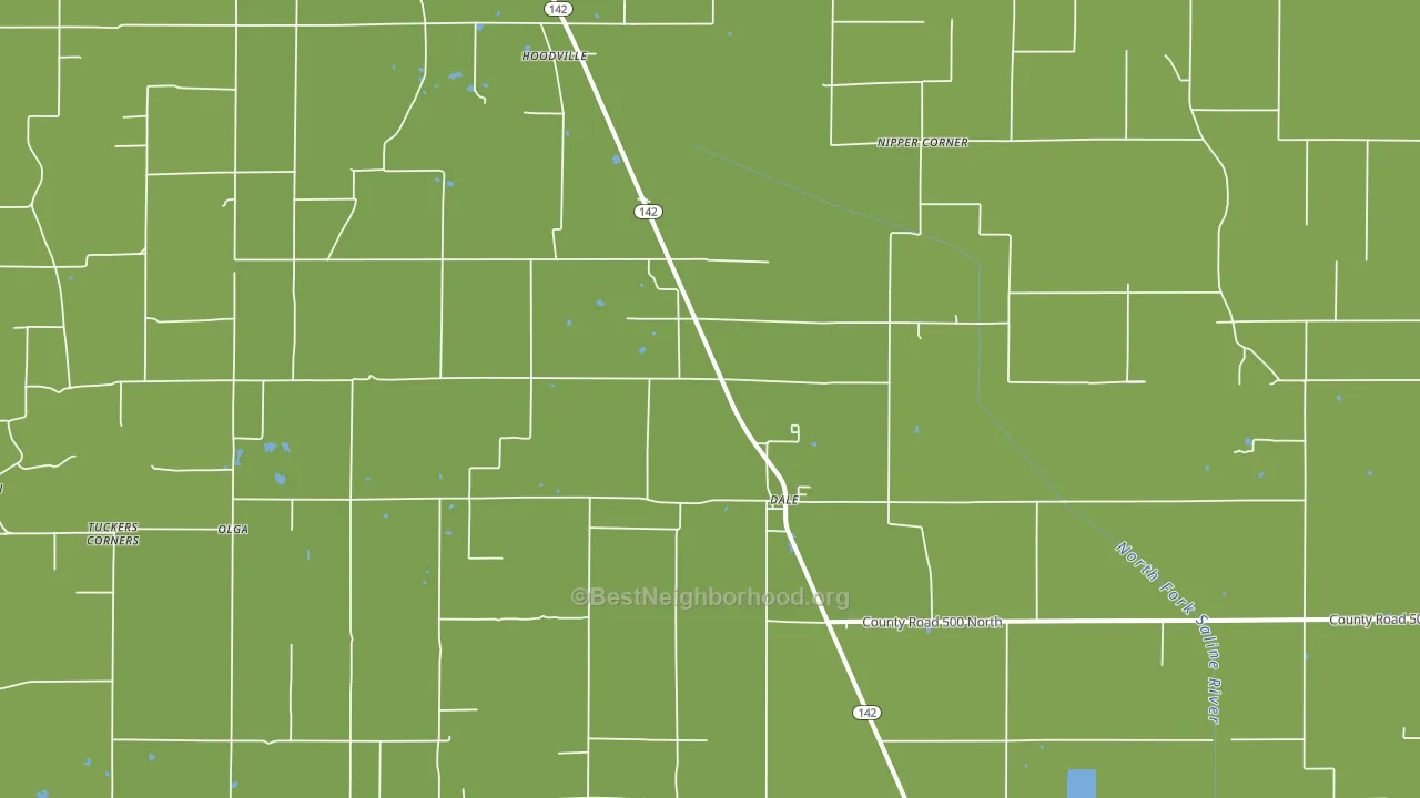 Dale, IL block-group voter-turnout map