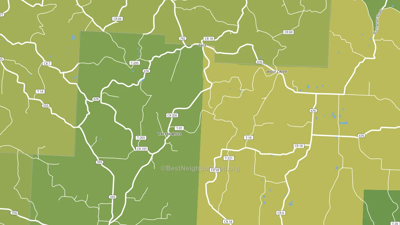 Dale, OH block-group voter-turnout map