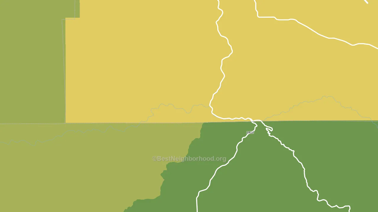 Dale, OR block-group voter-turnout map