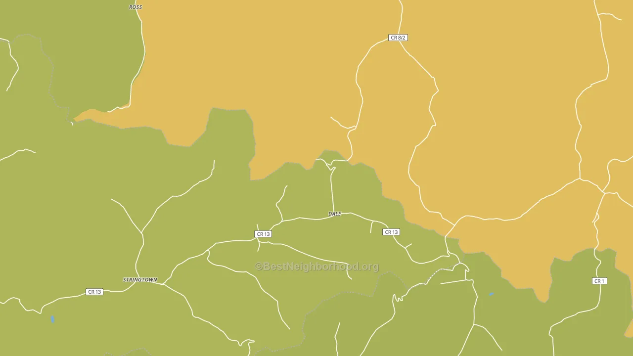 Dale, WV block-group voter-turnout map