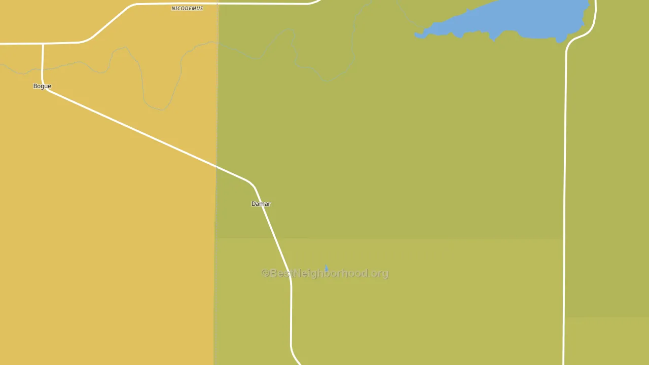Damar, KS block-group voter-turnout map