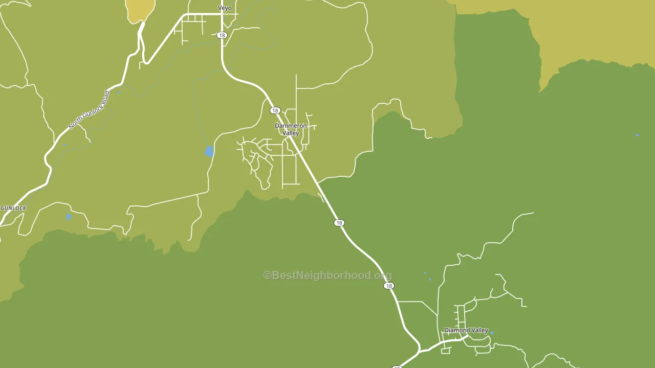 Dammeron Valley, UT block-group voter-turnout map