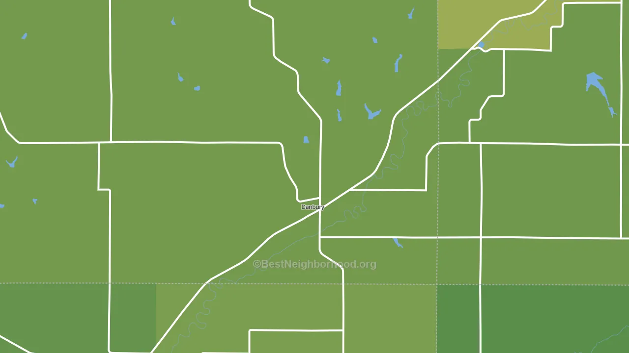 Danbury, IA block-group voter-turnout map